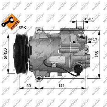 NRF AC compressor 32487G