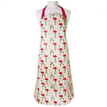 Adult PVC Apron with Flamingo Pattern