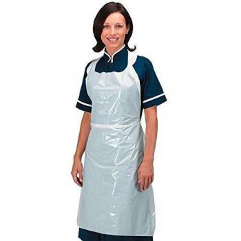 UK‑Manufactured 200‑Pack White Safety Aprons, Virus‑Proof
