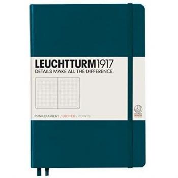 Leuchtturm1917 Medium A5 Notebook, 251 Pages, Dotted, Pacific Green
