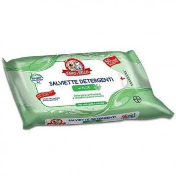 SANO E BELLO Salviette Detergenti con Aloe da 50 pezzi