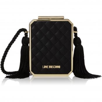 Borsa Love Moschino con Nappa PU Trapuntata Nero