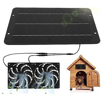 Sistema de ventilación solar 10W para espacios agrícolas