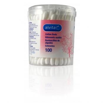 Bastoncillos de algodón Alvita 100 unidades