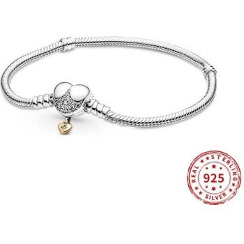 925 Sterling Silber Disney Charm Armband mit Zirkonia