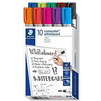 Staedtler, Marker, Lumocolor Whiteboard Marker 351 (Multi Colour, 2 mm, 10 x)