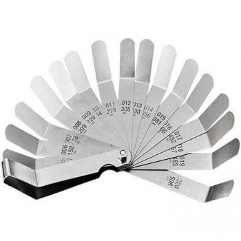 Instrument de mesure de lame 0,127‑0,508 mm avec feutre et protection contre la rouille