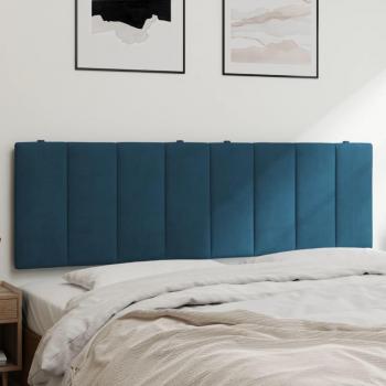 Coussin de tête de lit bleu 160 cm