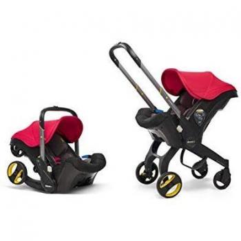 Doona Flame Red Babyschale mit Fahrgestell