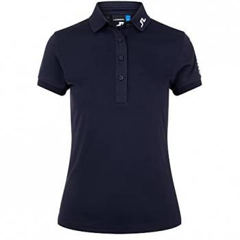 J.Lindeberg Damen Poloshirt Tour Tech, navy, M