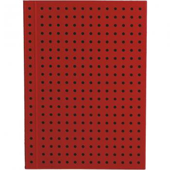 Libreta Rayada A7 Círculo Rojo sobre Negro Paper-Oh