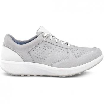 Women's Low Top Joya Britt Leather Sneaker – Light Grey