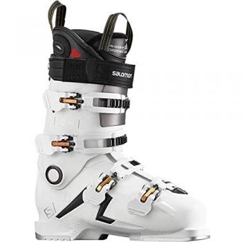 Salomon S/PRO 90 CHC W Chaussures de ski White / Golden Glow Metallic