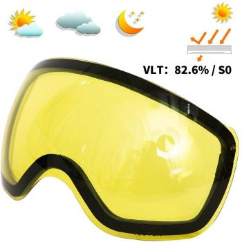 Interchangeable Strap Ski Eyewear for Adults