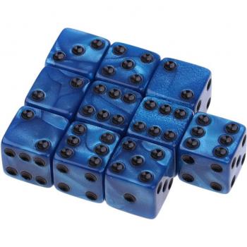 Square Dice, 10 Pack, 16mm, D6, Six Sided Die for Party Games and Fun