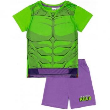 Pijama estampado de Hulk para niños 2-3 años violeta/verde