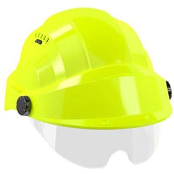 Casque de protection Jaune Fluo Orizon avec Lunettes