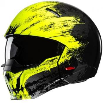 HJC i20 Furia Casco Jet Negro Amarillo