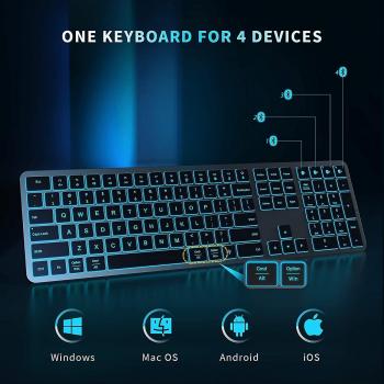Kit Ubrand Teclado y Ratón Bluetooth RGB