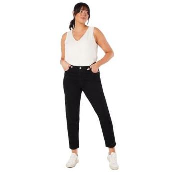 UltraStretch Curve Mom Jeans – Black, UK 24