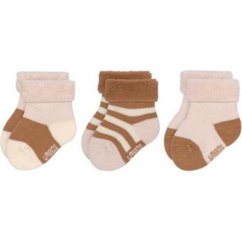 Calcetines de Rizo LÄSSIG Pack 3 Pares – Rosa Caramelo para Bebés