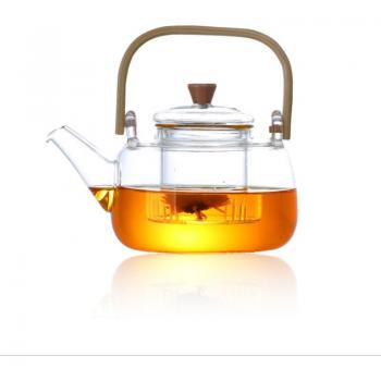 Juego de té Kung Fu con tetera de cristal