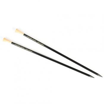 Ebony 25 cm 6 mm Knitting Needles (Two Pieces)