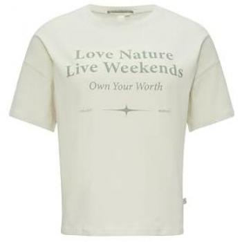 S.Oliver Bequemes Damen T-Shirt aus Baumwolljersey mit Print
