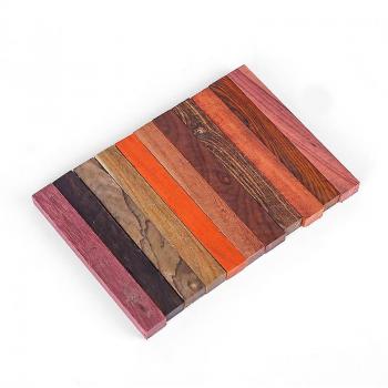 Blancs Artisanaux Bois Exotiques 8 pièces