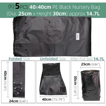 Bolsas de Plástico para Trasplante de Plántulas