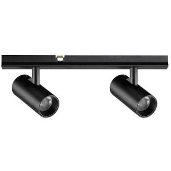 Illuminazione A Binario Stick Alluminio Nero LED 6W 3000K IP20