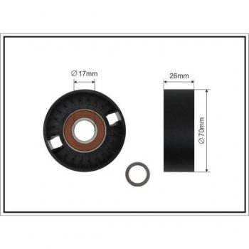 CAFFARO 500396 SC V‑Rib Belt Pulley Unit