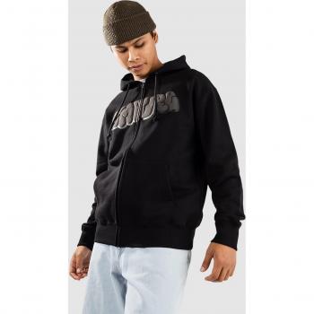 Cappuccio Empyre Felpa Nera con Zip “Yolked”
