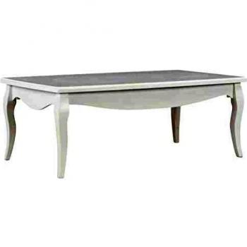 VidaXL Mesa de centro de pino blanco 110x60x40 cm Mesita de Salón o Comedor o Auxiliar
