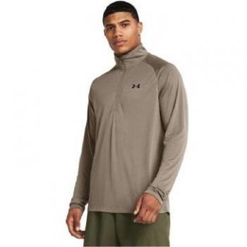 Under Armour Herren Langarmshirt Tech 2.0 ½ Zip Taupe XXL