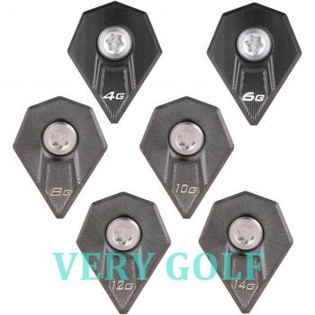 Golf Club Pilote Noir F9 – Poids vis réglables (4‑14 g)