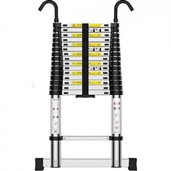 Teenza Aluminium Telescopic Ladder, 330lb Capacity