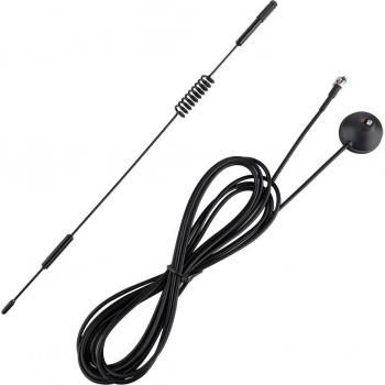Connecteur Antenne CRC9 7DBI 4G LTE avec Base Magnétique et Angle Droit