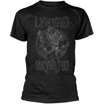Lynyrd Skynyrd Eagle Guitar Graphic T-Shirt – Men's Black, Small to Medium