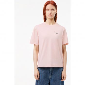 Lacoste Rosa T-Shirt mit lockerer Passform
