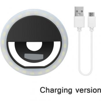 Espejo Luminiscente LED Selfie con Clip 360°
