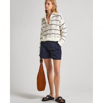 Short Coton Vania Femme Marine