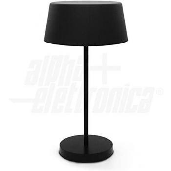 Lampada da scrivania LED nera con interruttore touch