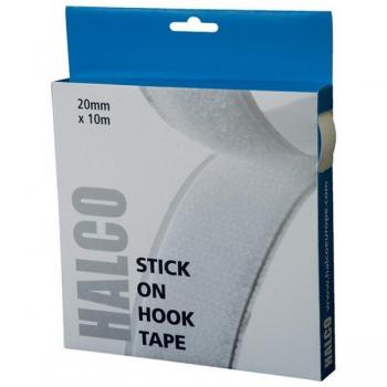 Halco Easy Installation Hook Roll 20mmx10m in White, Suitable for Various Surfaces