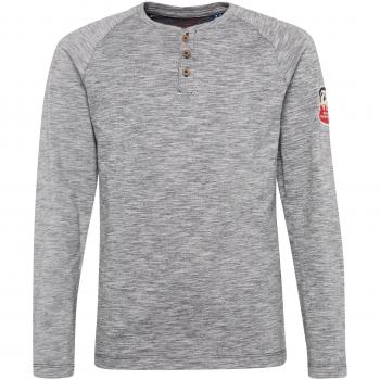 TOM TAILOR Kids Langarmshirt für Jungen, Two Tone Henley, Blau
