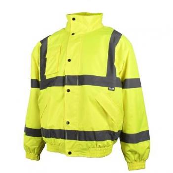 Scan Hi-Vis Bomber Jacket Coat Yellow XXL