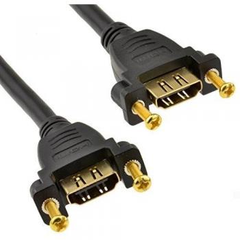 HDMI 1.4 Dual Panel Mount Female Socket 15cm