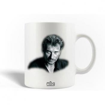 Keramiktasse mit Johnny Hallyday
