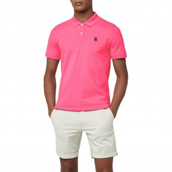 Polo Bordado Shharo SS de SELECTED HOMME, Camiseta Polo Hombre, Rosa (Cabaret), XXL