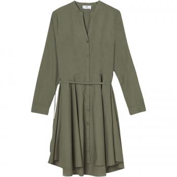 Robe patineuse en coton kaki Catleya